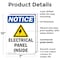 Signmission Electrical Panels Inside, 7 in W x Rectangle, Plastic OS-2PACK-NS-P-710-V-11674 - alternate 3